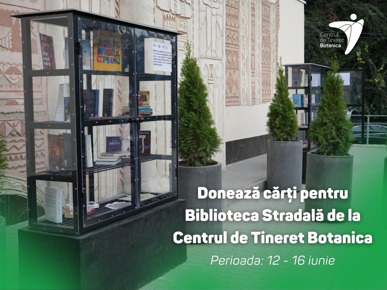 Donează cărți pentru Biblioteca Stradală de la Centrul de Tineret Botanica (1)