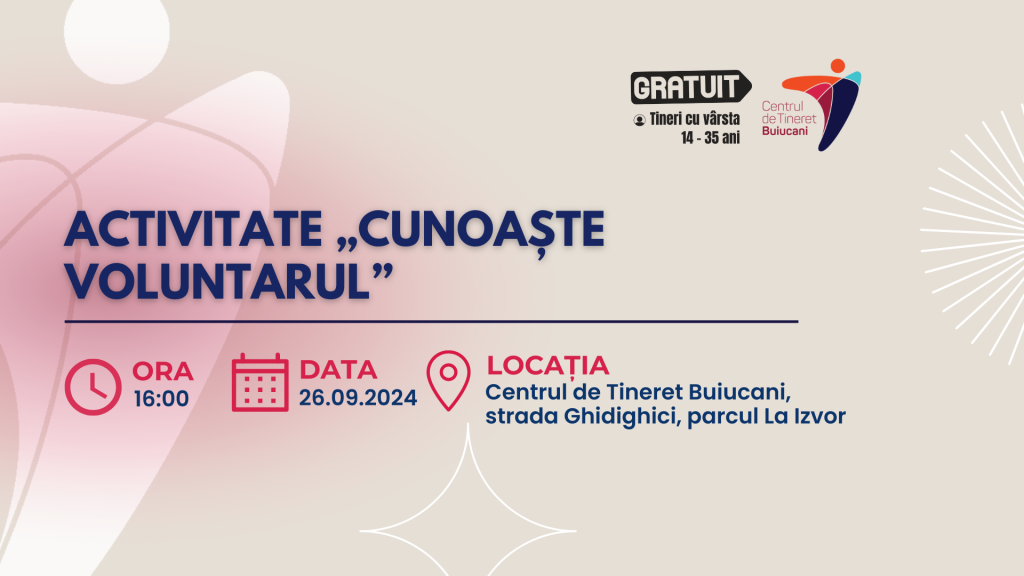 Activitate „Cunoaște Voluntarul”