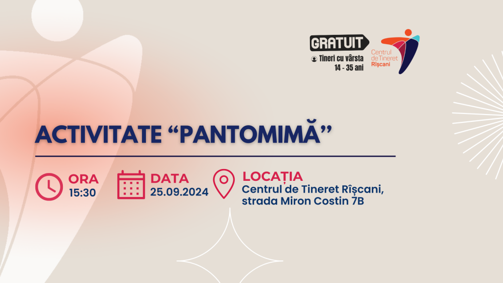 Activitate “Pantomimă’’