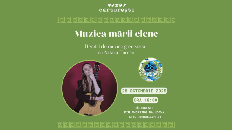 Recital de muzică grecească la Cărturești Chișinău