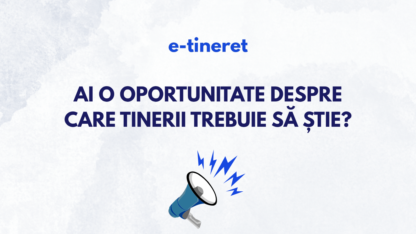 У вас есть возможность, о которой должны узнать молодые люди в Кишиневе? Напишите нам!