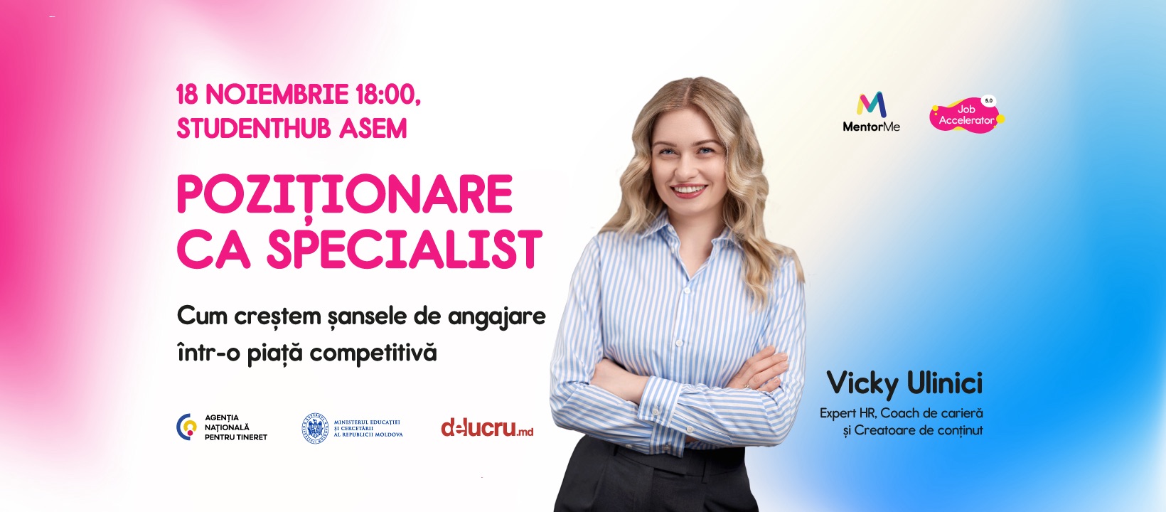 Primul job fără experiență? Află strategia câștigătoare la MeetUp-ul Job Accelerator 5.0