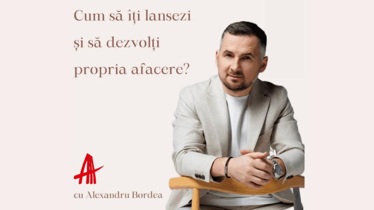 Primul tău pas spre antreprenoriat: Alexandru Bordea vine la Amicus