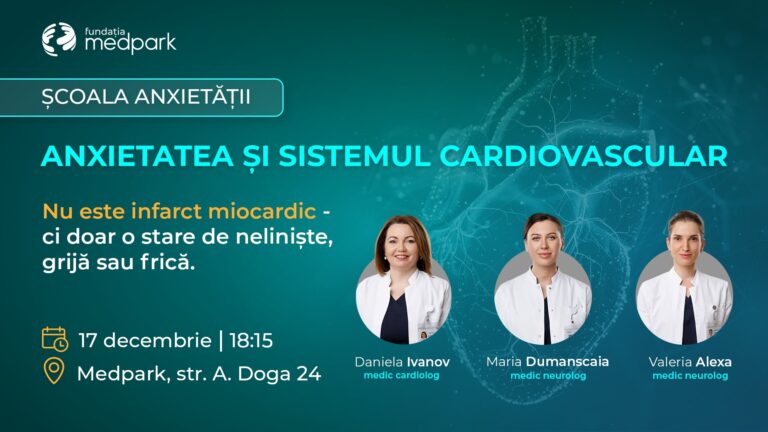 Anxietatea și sistemul cardiovascular | Școala Anxietății, ediția a II-a