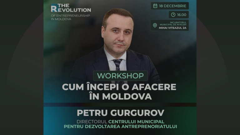 Join an exclusive workshop on how to start a business in Moldova