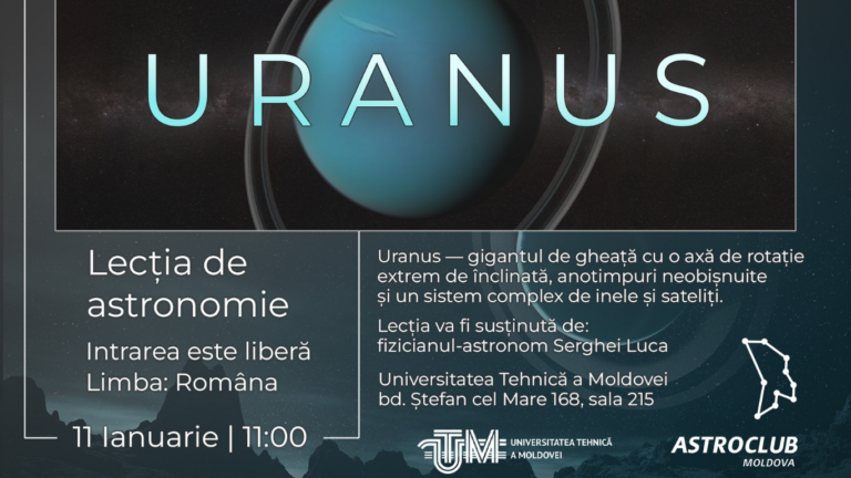 Astronomy lesson dedicated to Uranus at the Technical University of Moldova