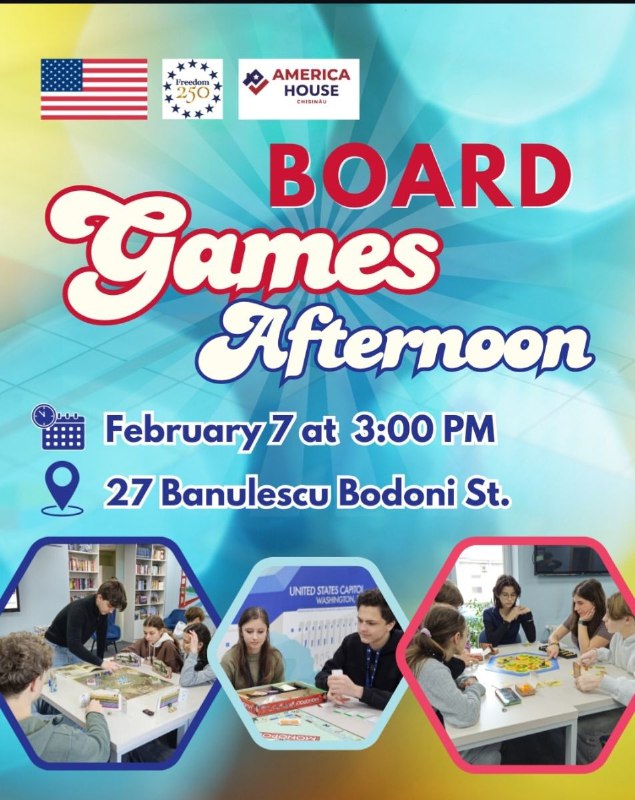 America House Chișinău Organizează ,,Board Games Afternoon”