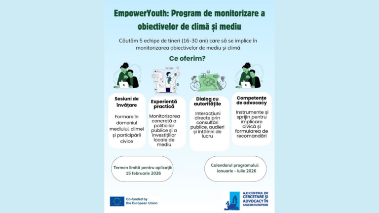 CAREP Moldova launches call for young people: monitoring climate and environment policies at local level