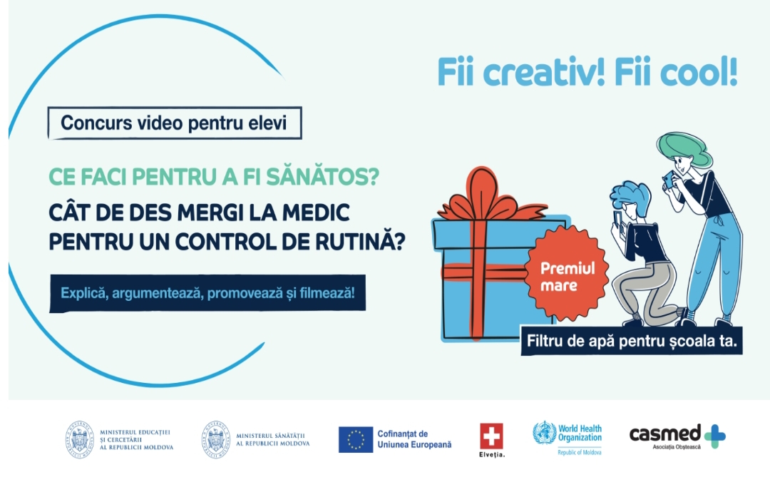 Arată prin video că sănătatea este un drept! Înscrie-te la concursul „E dreptul meu să fiu sănătos”
