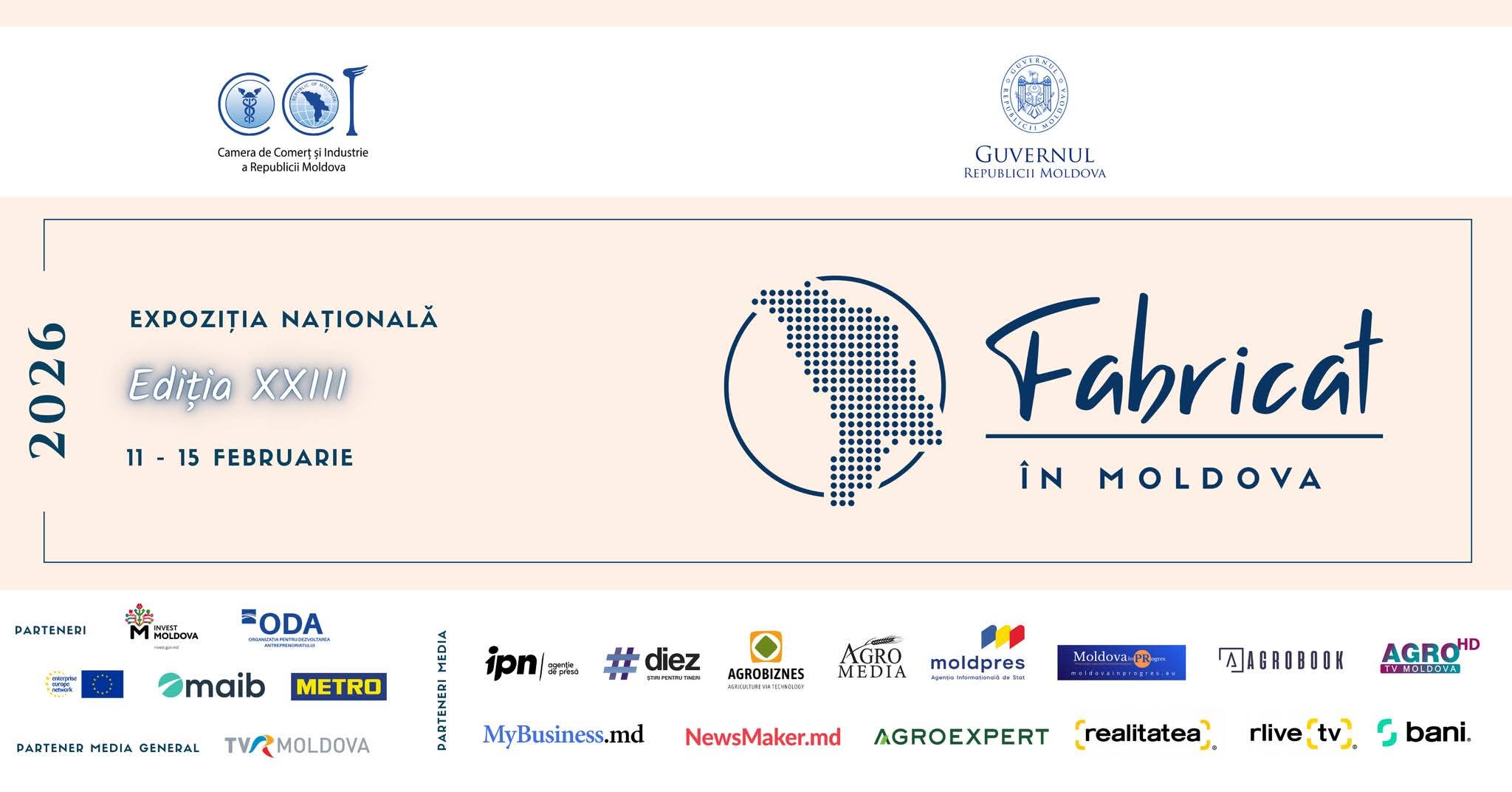 „Fabricat în Moldova” 2026 revine la Moldexpo: peste 400 de producători locali, parteneri internaționali și un program solid de afaceri