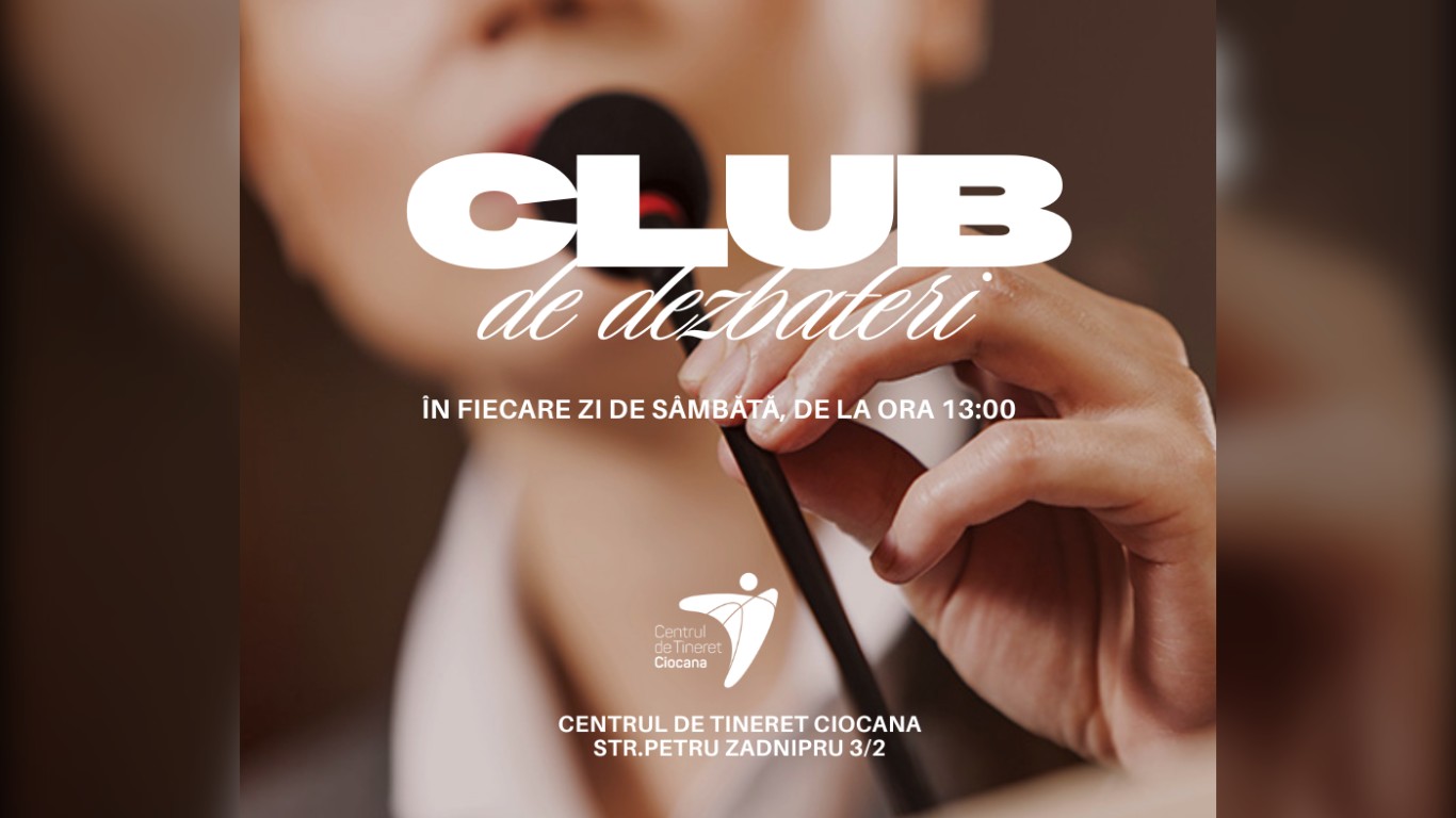 Centrul de Tineret Ciocana deschide înscrierile pentru Clubul de Dezbateri