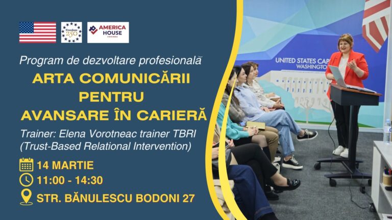 Workshop on the art of communication for career advancement organized at America House Chisinau
