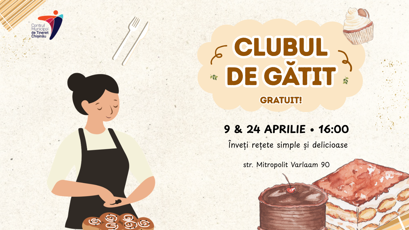 Dă gust pasiunii tale: înscrie-te la Clubul de Gătit!