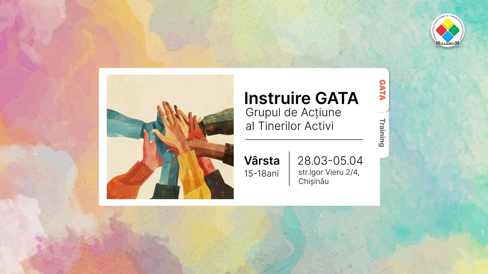 Training GATA: devino tânărul care aduce schimbarea în comunitatea sa