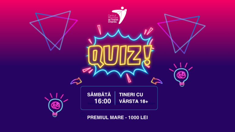 „Night Quiz 18+” revine la Centrul Municipal de Tineret Chișinău
