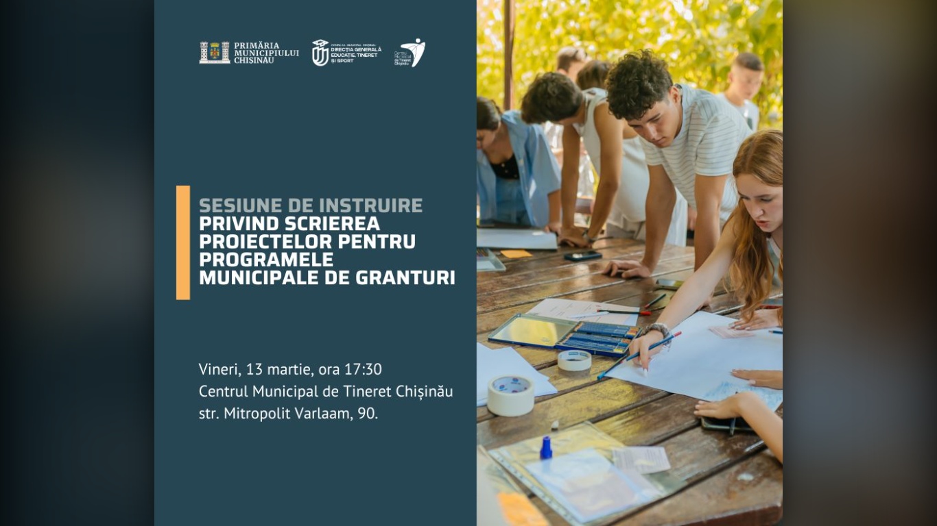 Invitație pentru organizațiile de tineret din Chișinău
