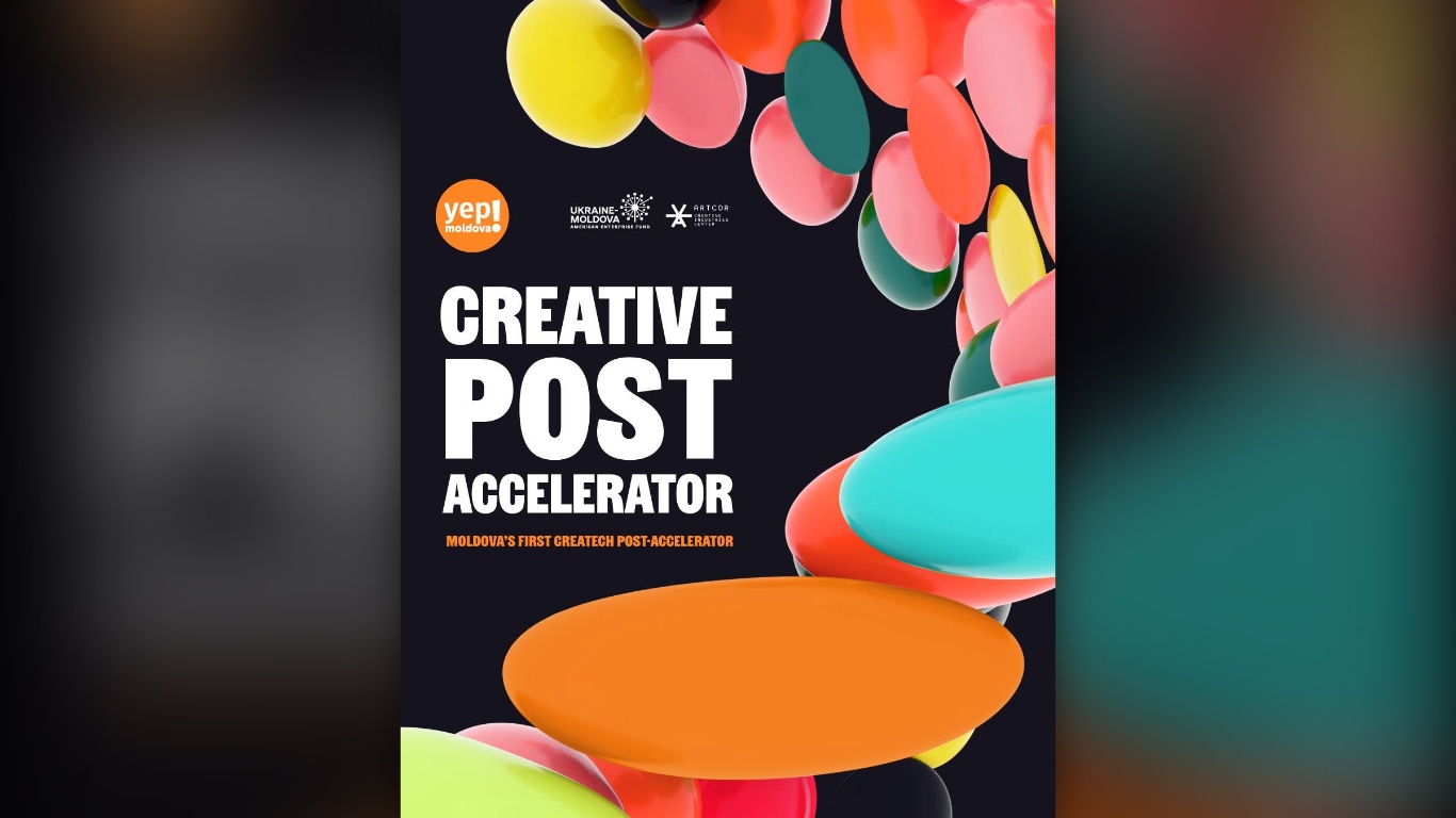 Creative Post Accelerator 2026: primul accelerator createch din Moldova caută startup-uri creative