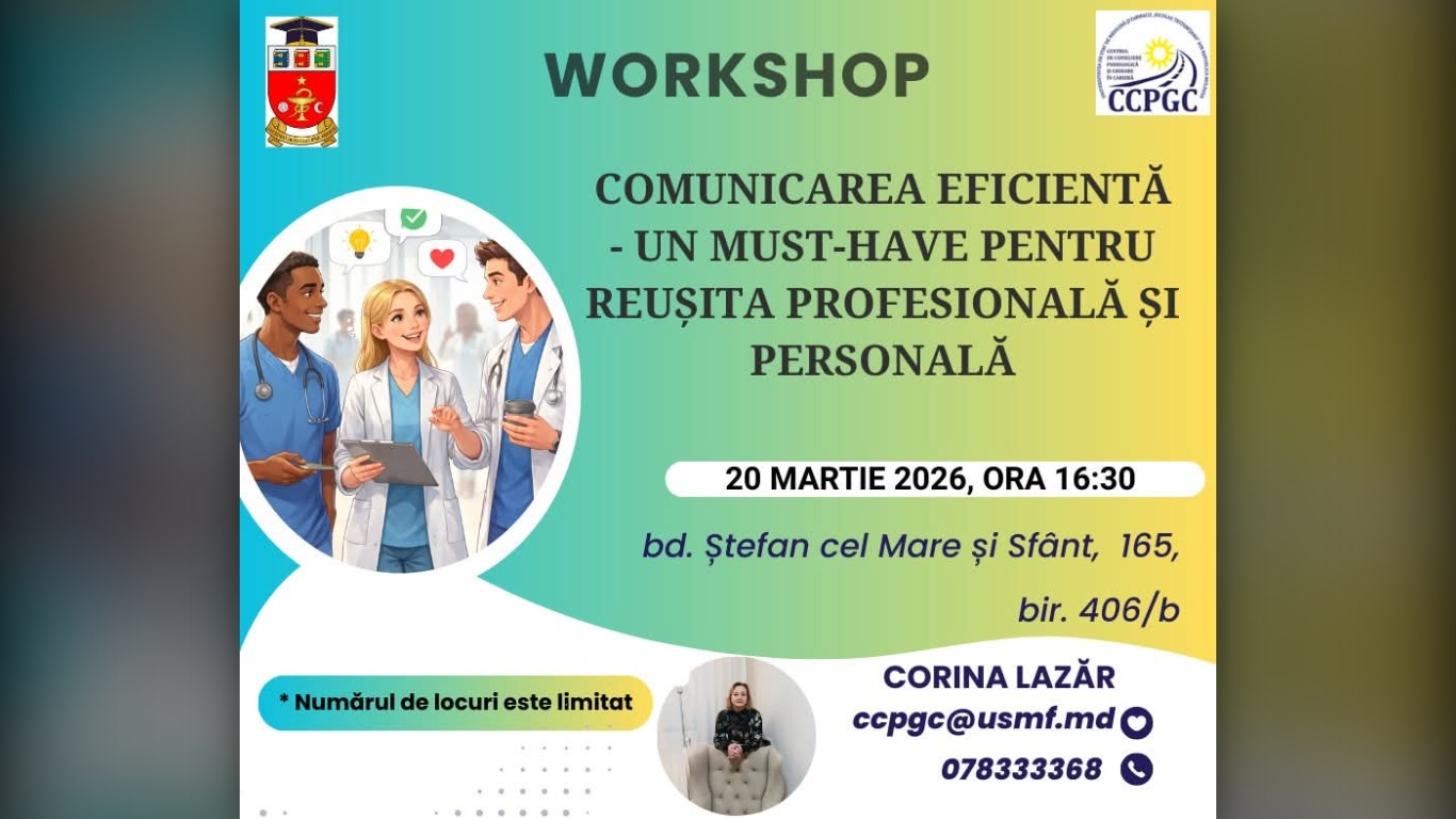 Workshop despre comunicarea eficientă pentru studenți și rezidenți la USMF