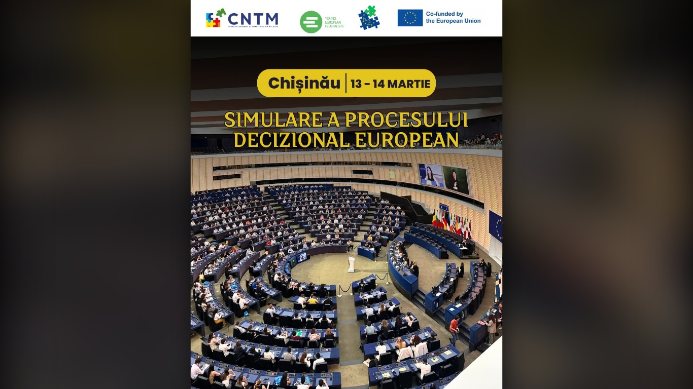 Învață cum se iau deciziile în Uniunea Europeană. Simulare la Chișinău