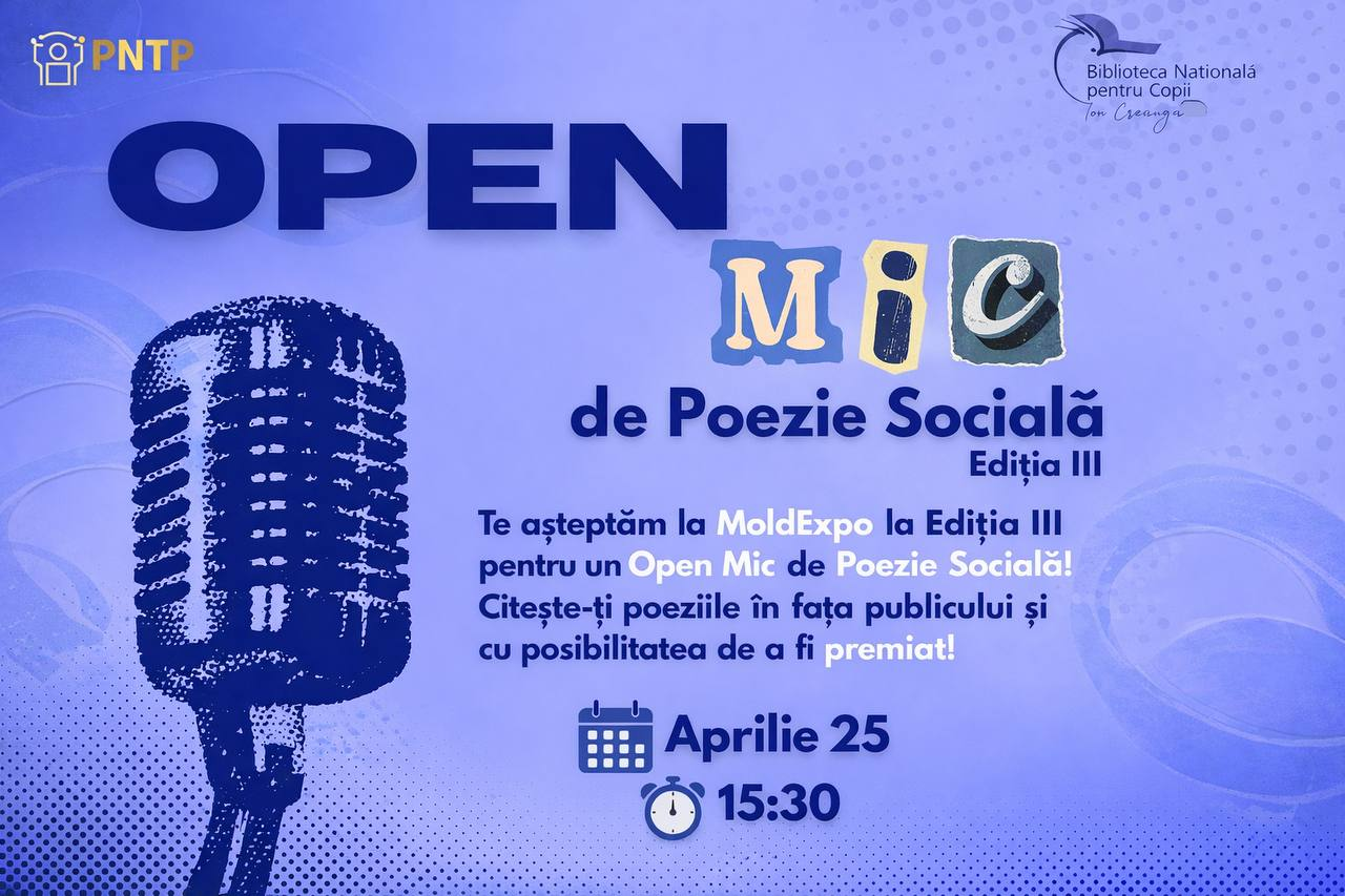 Open Mic de Poezie Socială: Detalii despre Ediția a III-a la MoldExpo