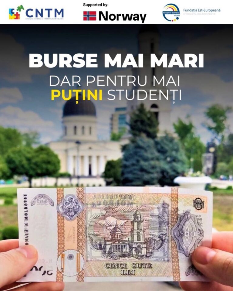 Burse mai mari în Republica Moldova din toamna anului 2026: Beneficii crescute, dar pentru mai puțini studenți