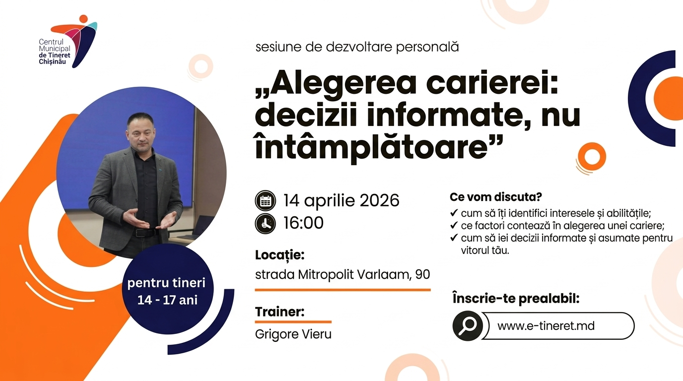 Alegerea carierei: decizii informate, nu întâmplătoare.