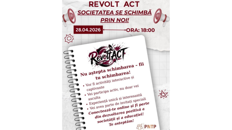 Devino parte a schimbării, Participă la RevoltAct!