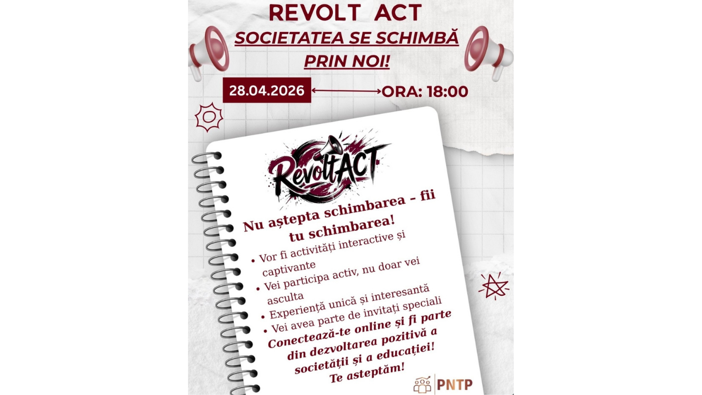 Devino parte a schimbării, Participă la RevoltAct!