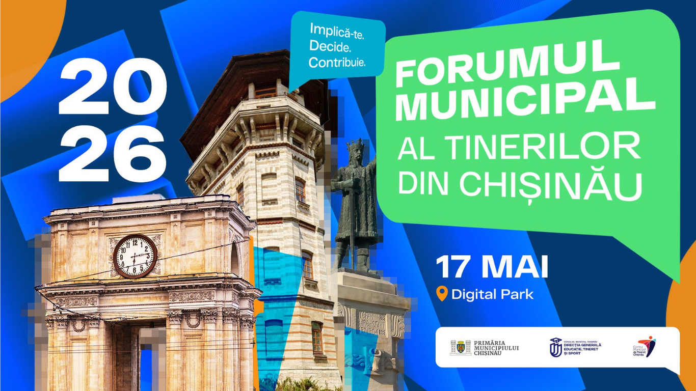 Forumul Municipal al Tinerilor din Chișinău 2026 aduce împreună vocea și ideile tinerilor din capitală
