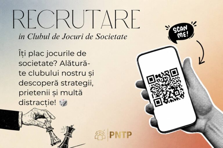 Clubul de Jocuri de Societate PNTP își Deschide Înscrierile 