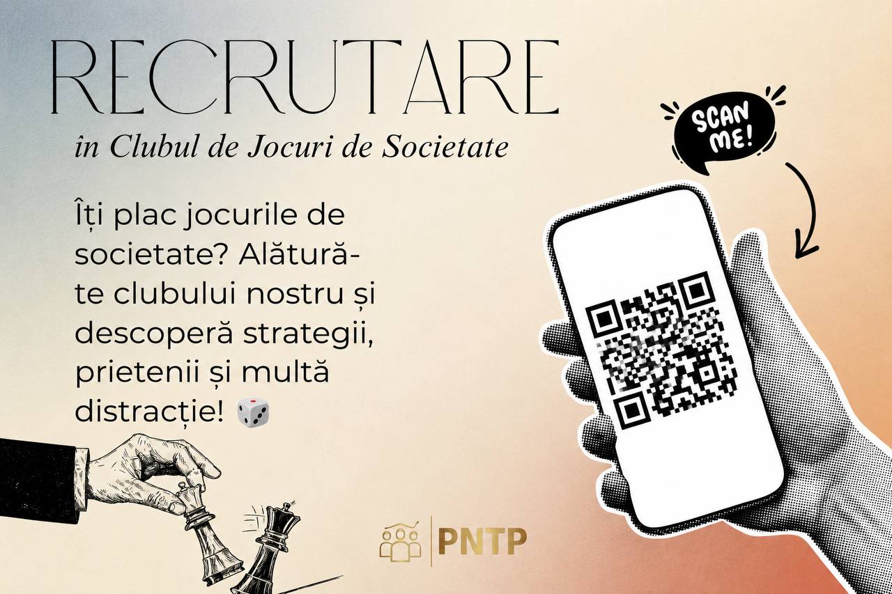Clubul de Jocuri de Societate PNTP își Deschide Înscrierile 