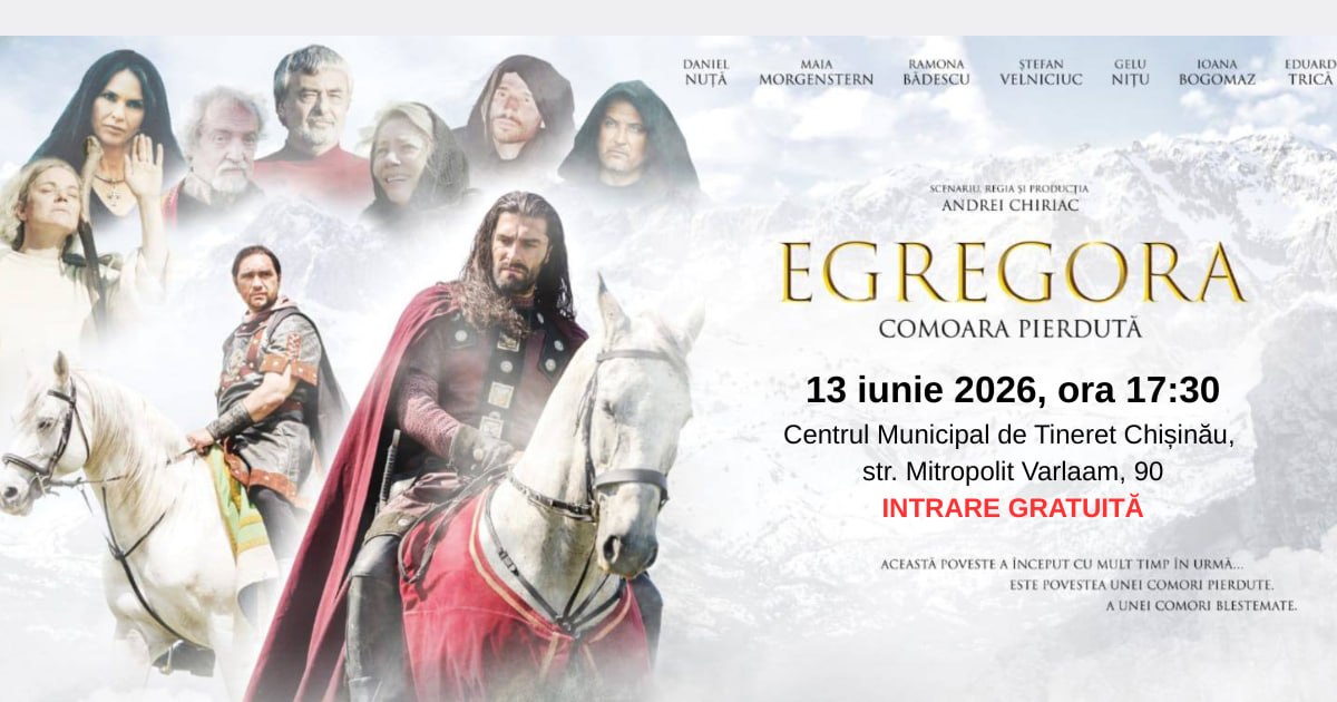 Proiecția filmului „Egregora” și întâlnire cu regizorul Andrei Chiriac la Centrul Municipal de Tineret Chișinău