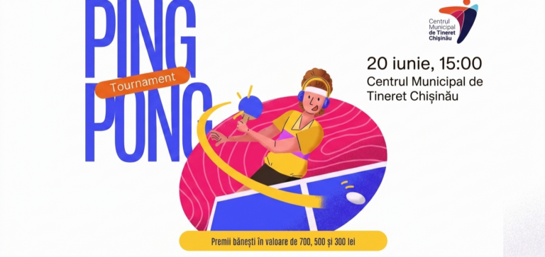 The Chișinău Municipal Youth Center invites you to participate in the Table Tennis Championship