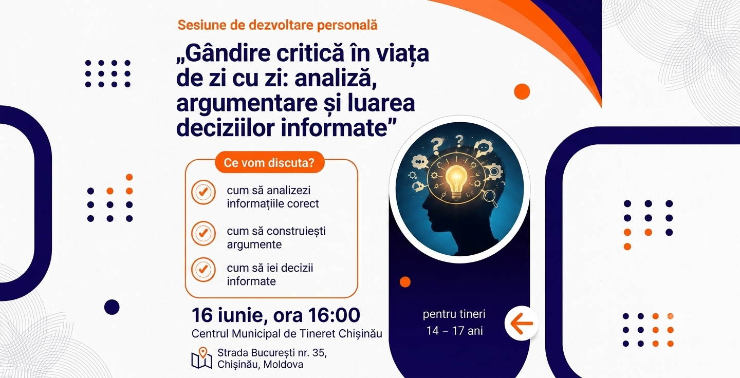 Gândire critică în viața de zi cu zi: analiză, argumentare și luarea deciziilor informate