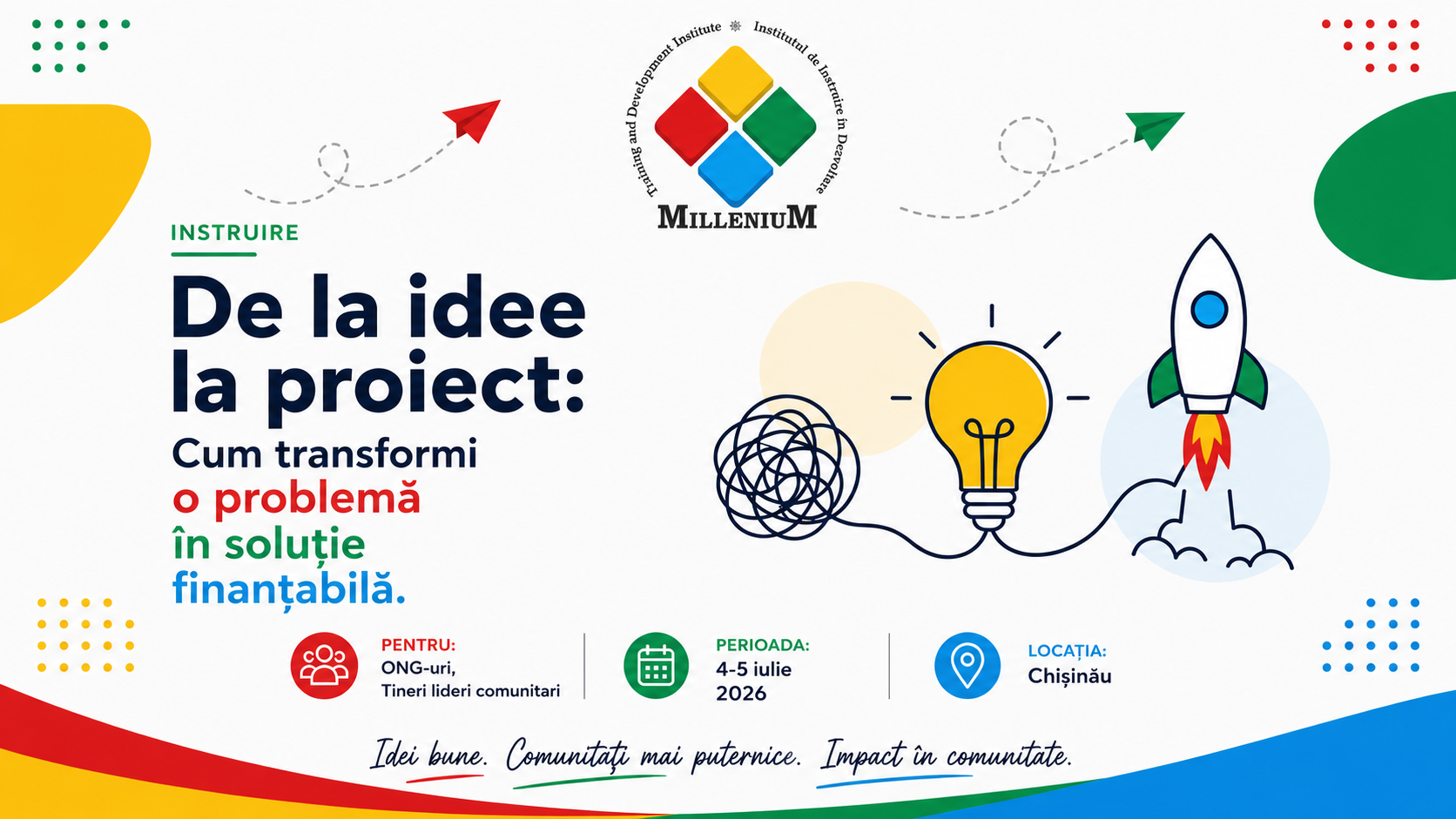 De la idee la proiect: Cum transformi o problemă într-o soluție finanțabilă