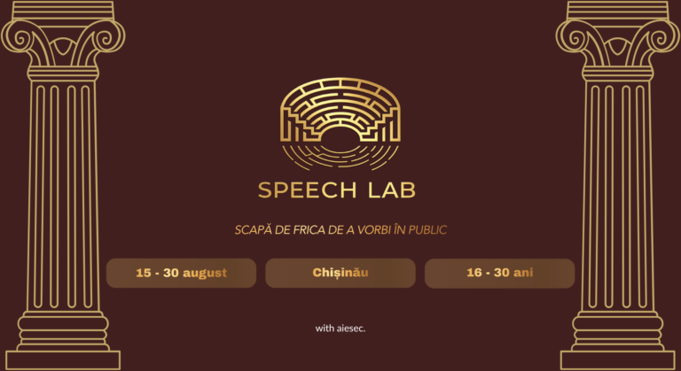 SPEECH LAB 2026: Tinerii între 16 și 30 de ani sunt invitați să-și dezvolte abilitățile de public speaking