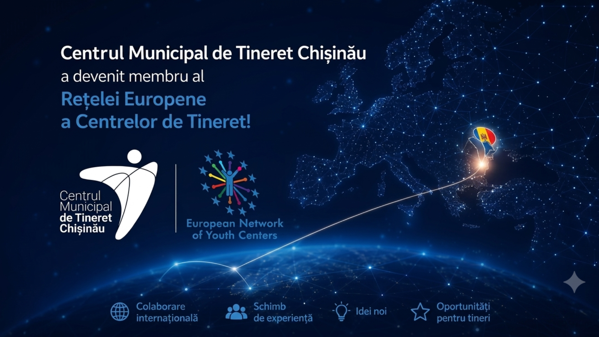 Centrul Municipal de Tineret Chișinău a devenit membru cu drepturi depline al Rețelei Europene a Centrelor de Tineret
