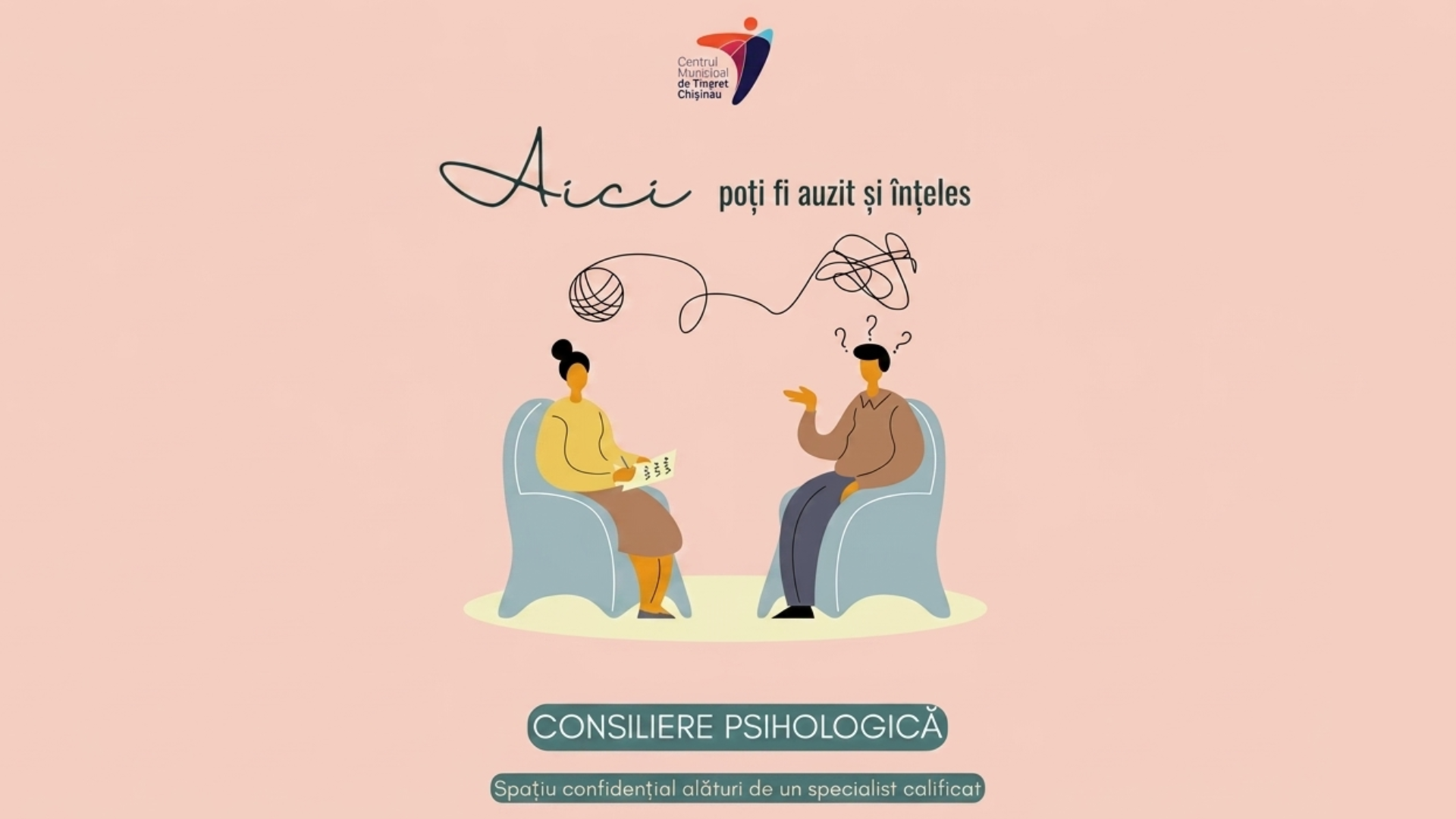 Sprijin pentru sănătatea mintală a tinerilor: consiliere psihologică gratuită la Centrul Municipal de Tineret Chișinău