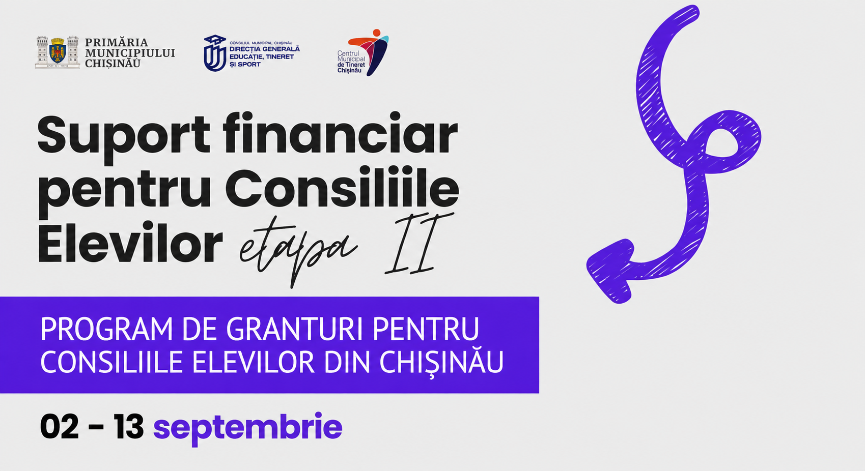 Se lansează Etapa II a Programului Municipal de Granturi 2026 pentru Consiliile Elevilor din municipiul Chișinău.