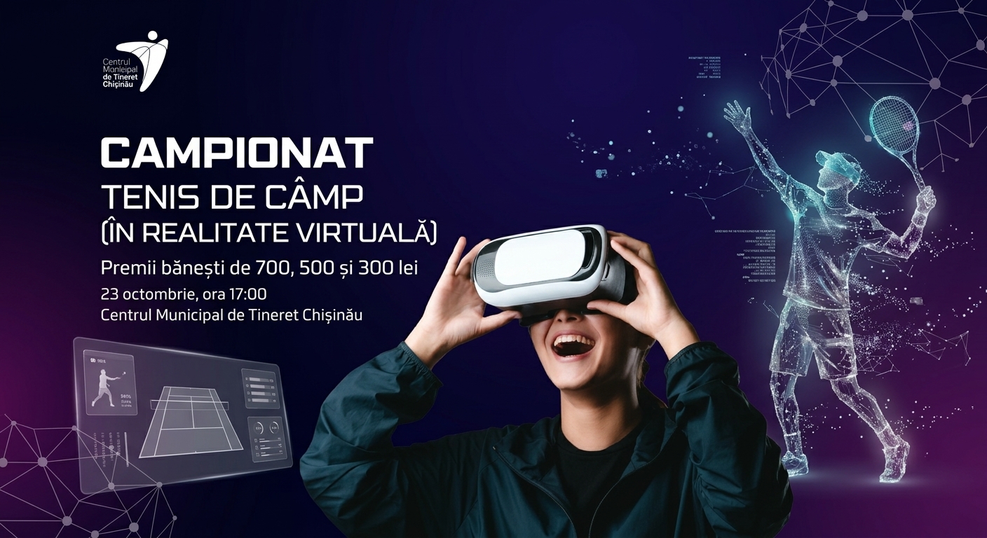 Campionatul de Tenis de Câmp în realitate virtuală!
